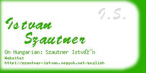 istvan szautner business card